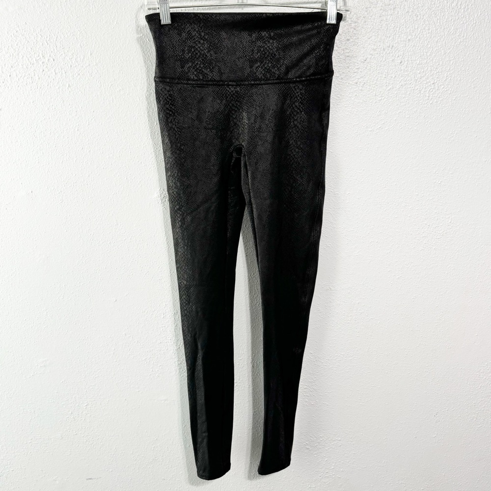 Spanx faux leather snakeskin leggings xs/s